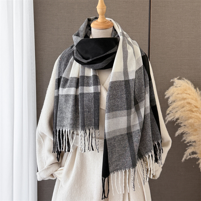 Women Scottish Plaid Imitation - Pashmina Wrap Large recension och pris