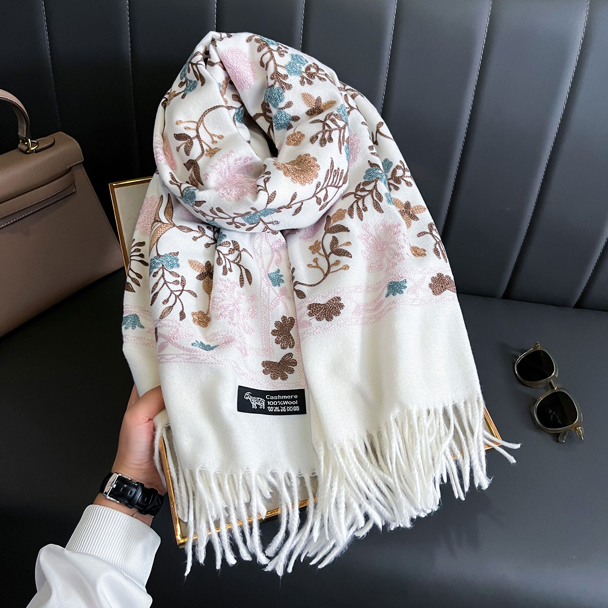 New Winter Warm Cashmere Scarf - Woven Scarf Blanket recension och pris