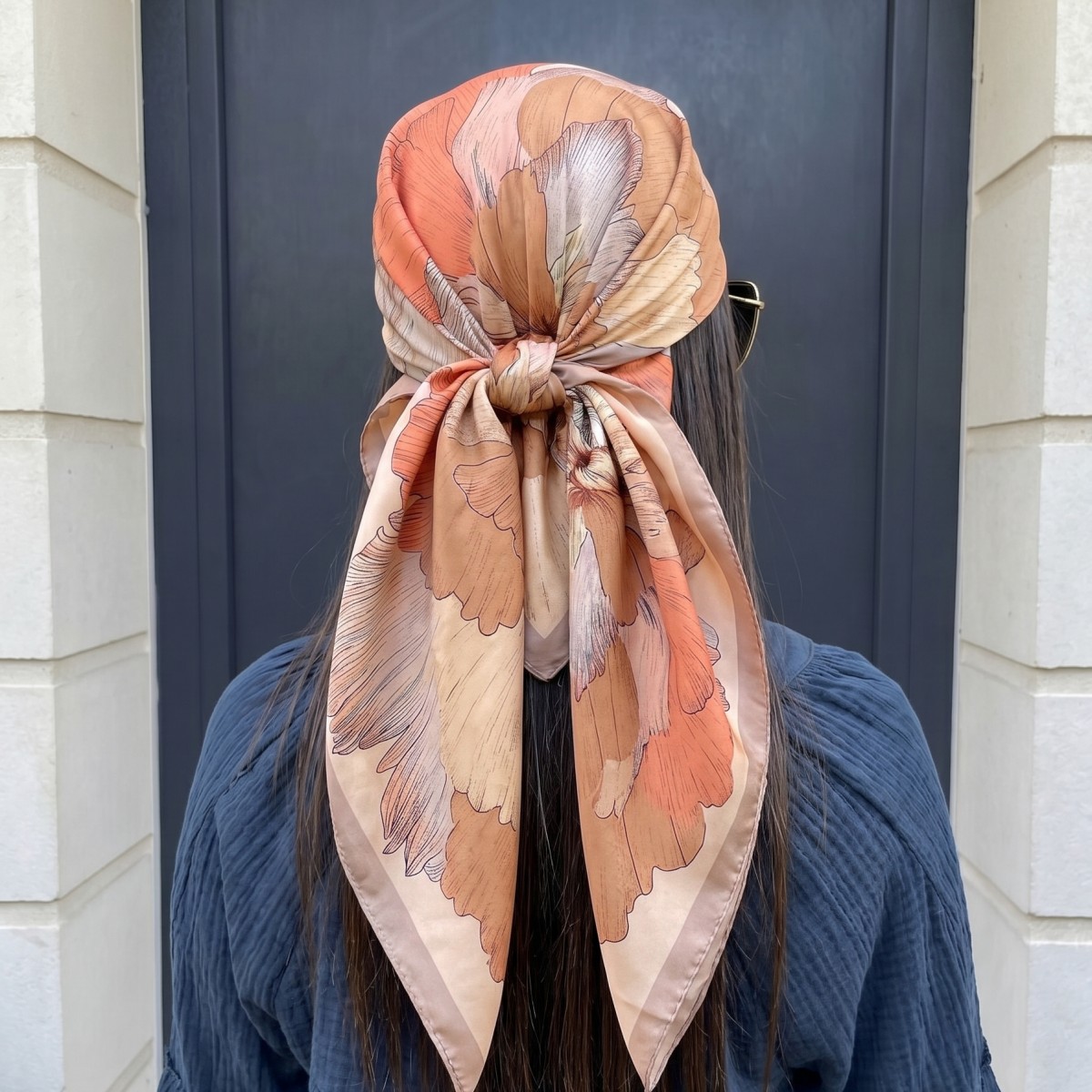 Women Silk Square Scarf Lady B - Pashmina Wrap Large recension och pris