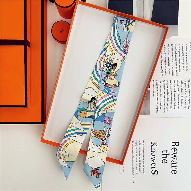 Women 100% Mulberry Silk Scarf - Ascot Neck Scarf recension och pris