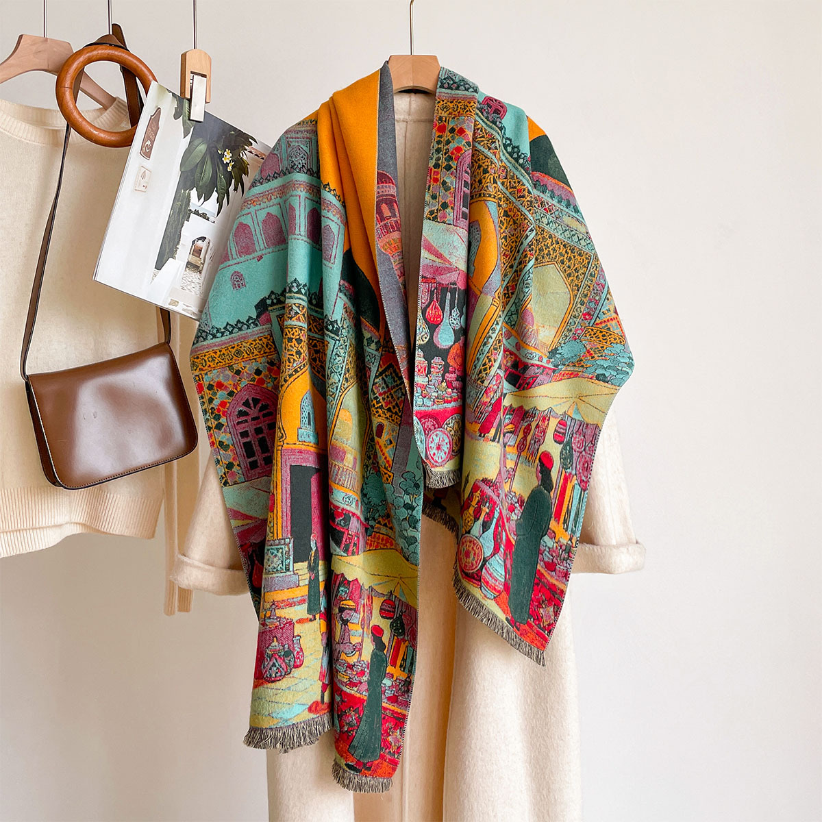 Women Imitation Cashmere Scarf - Pashmina Wrap Large recension och pris