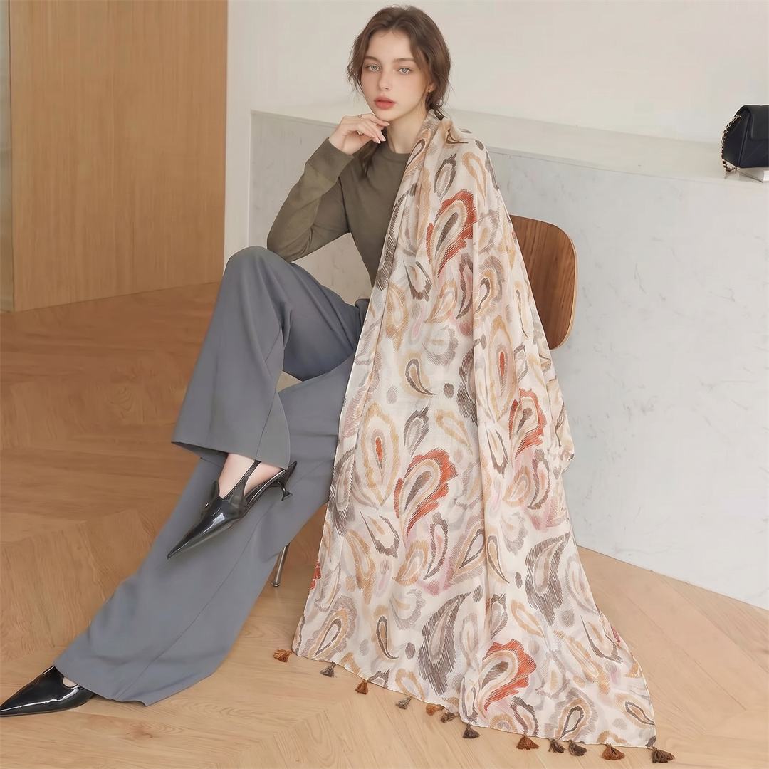 Luxury Brand Scarf Bohemia Cot - Pashmina Wrap Large recension och pris