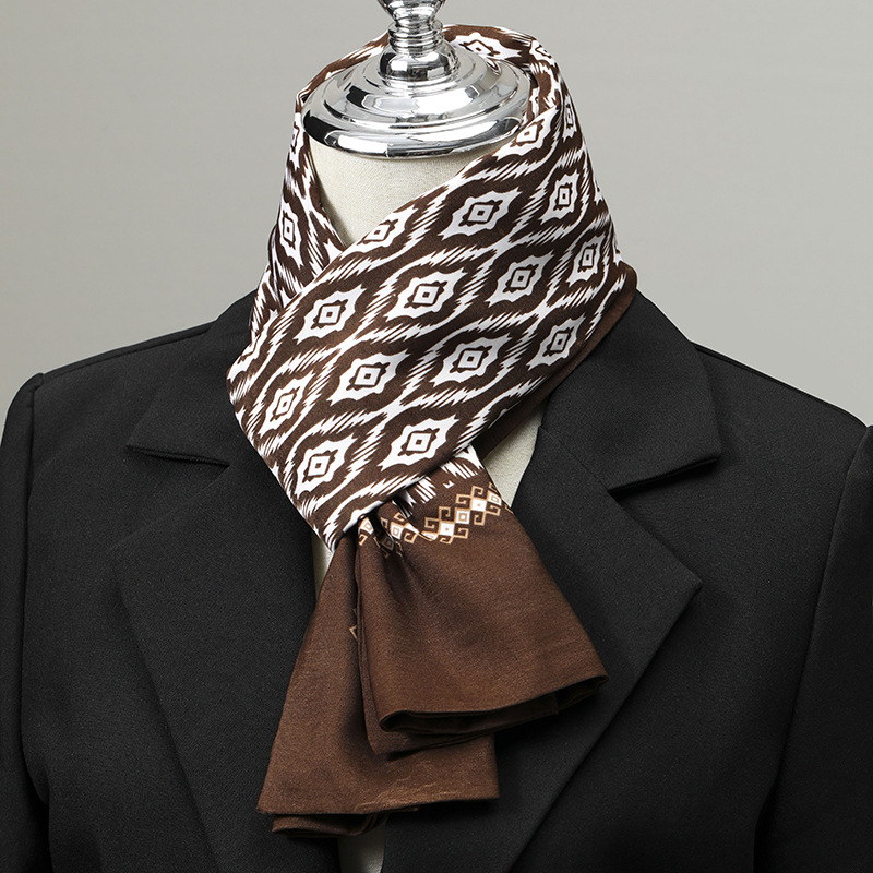 Men's Scarf Imitation Silk Nec - Scarf Silk Square recension och pris